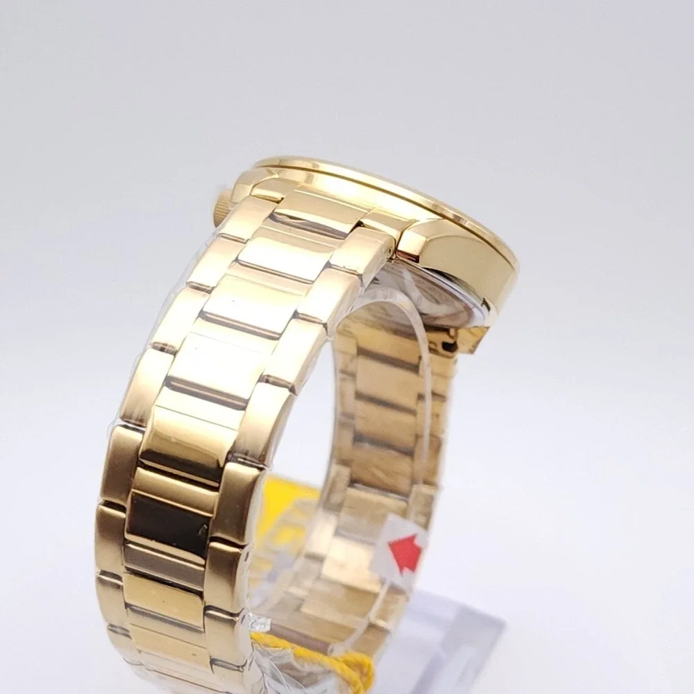 Invicta Ocean Voyage Men's Watch Gold Dial Black Bezel 39mm Steel‎ New